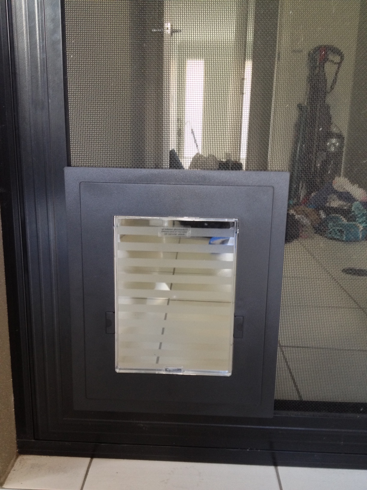 Prestige-Security-Screen-Pet-Door-installed-into-high-strength-door ...